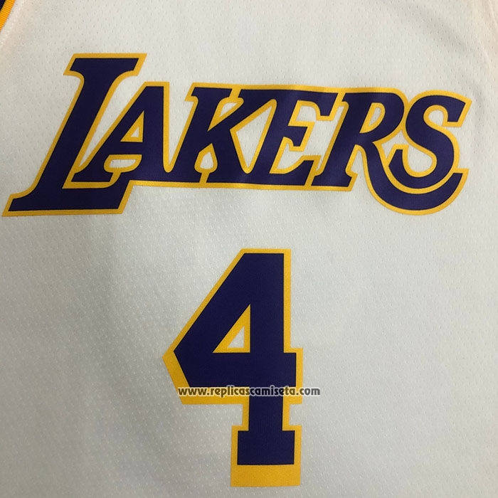 Camiseta Los Angeles Lakers Rajon Rondo #4 Association 2021-22 Blanco